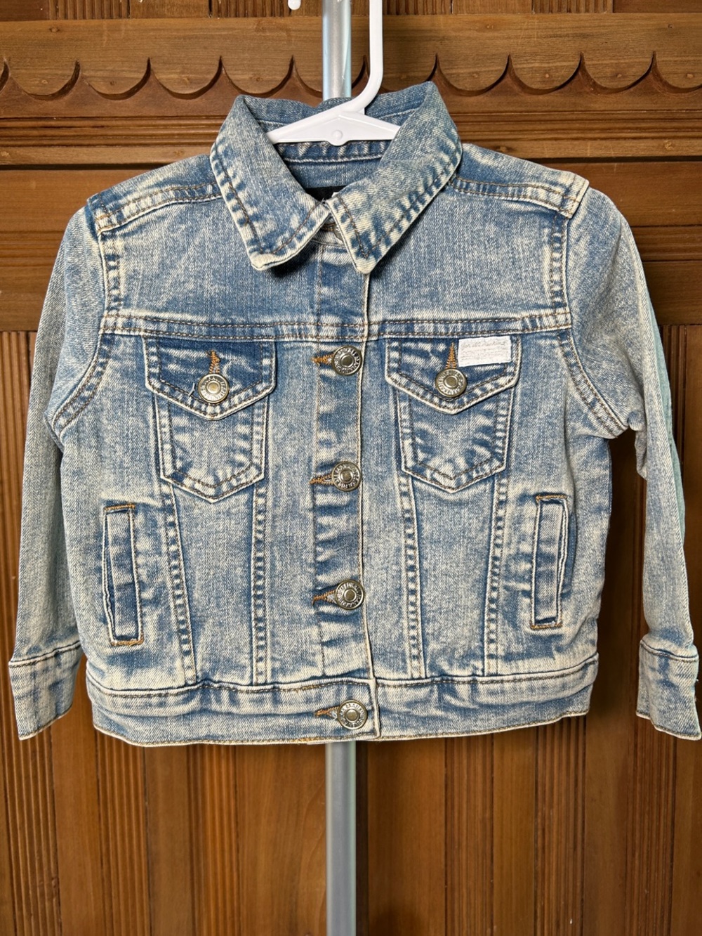 7 For All Mankind Light Wash Kids Denim Jacket